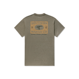 Southern Marsh Men's Mallard Sighting Seawash Tee in Dark Olive front view