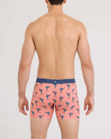 SAXX Men's DropTemp Cooling Cotton Boxer Brief - Big Catch/Desert Flower