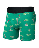SAXX Men's DropTemp Cooling Cotton Boxer Brief - Golf Martini/Lush Meadow