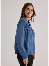 Bela Dahl Women's Long Sleeve Pintuck Pullover