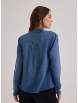 Bela Dahl Women's Long Sleeve Pintuck Pullover