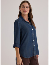 Bella Dahl Women's Shirttail Button Down side view