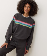 Marine Layer Women's Cloud 9 Anytime Wool Pullover in Faded Black