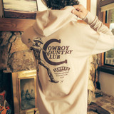 Sendero Provisions Co. Men's Cowboy Country Club Hoodie Sand detail