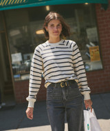 Marine Layer Women's Cloud 9 Stripped Sweatshirt