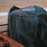 Sendero Provisions Co. Men's Rustler Chore Jacket Denim Blue side view