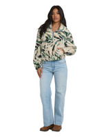 Billabong Women's Barra Half Zip Fleece Pullover front view