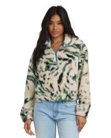 Billabong Women's Barra Half Zip Fleece Jacket