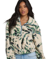 Billabong Women's Barra Half Zip Fleece Jacket