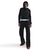 Nike Women's Shrunken Hoodie in Black detail view