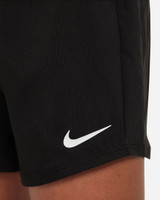 Nike Girls' One Woven short in Black back view