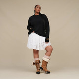 UGG Women's Riz Rib Long Sleeve Sweater Cream side