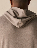 The Normal Brand Men's Puremeso Essential Hoodie in Taupe front view
