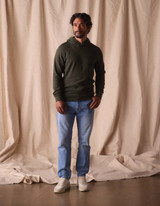 The Normal Brand Men's Puremeso Essential Hoodie in Olive