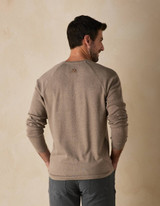 The Normal Brand Men's Puremeso Everyday Henley in Taupe