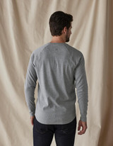 The Normal Brand Men's Puremeso Everyday Henley in Grey