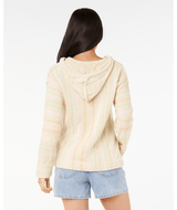 Rip Curl Girl's Revival Knit Poncho in Beige