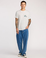 RVCA Men's Palm Trail Tee Antique White front view