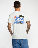 RVCA Men's Currents Tee Antique White back