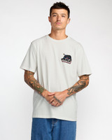 RVCA Men's Penstation Tee Antique White front