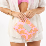 Aloha Collection Small Pouch - Puakenikeni Buds - Pink Orange