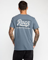 RVCA Men's Frame Up Tee Vintage Navy back