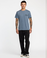 The RVCA Men's Frame Up Tee in Vintage Navy