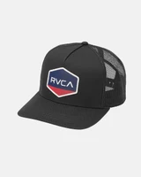 RVCA Commonwealth Trucker Hat Black side view
