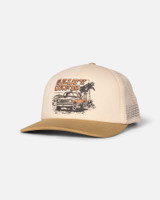 The Salty Crew Boys' Good Times Trucker Hat in Off White and Khaki
