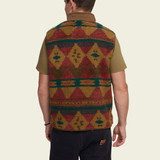 The Howler Brothers Men's Chisos Fleece Vest in Russet Brown The Howler Brothers Men's Chisos Fleece Vest in Russet Brown