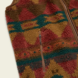 The Howler Brothers Men's Chisos Fleece Vest in Russet Brown