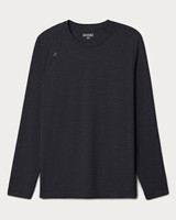 Rhone Reign Long Sleeve Tee Black Heather back view