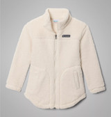 Columbia Girls' West Bend Full Zip Fleece Jacket Chalk White back view
