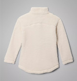 Columbia Girls' West Bend Full Zip Fleece Jacket Chalk White front view