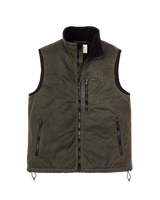 Filson Men's Tin Cloth Primaloft Vest in Otter Green full view