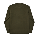 The Filson Men's Waffle Knit Henley in Moss Green