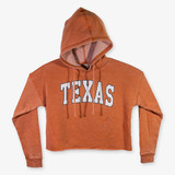 The Chicka-D Women's Texas Longhorns Campus Hoodie in Burnt Orange