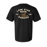 Poncho Outdoors Scorpion Tee Black flat lay