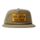 Poncho Outdoors Lone Star Rope Hat in Tan back view