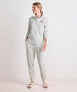 Vineyard Vines Women's Dreamcloth Shep Pullover Light Grey Heather front