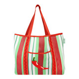 Talking Tables Chilli Bon Appetit Recycled Plastic Tote Bag Red