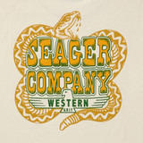 The Seager Men's Rattler Tee in Vintage White