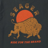The Seager Men's Ride For The Brand Tee in Vintage Black