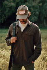 The Seager Wilson Snapback Hat in Stone Grey