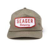 Seager Wilson Snapback Hat Stone Grey top view