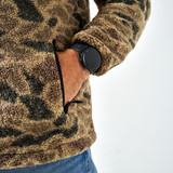 Burlebo Men's Sherpa Jacket in Rocky Mountain Camo back view