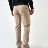 Burlebo Men's Performance Pant Cobblestone Khaki detail view