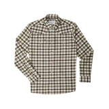 Poncho Outdoors Men's Western Flannel in the Boone Pattern, front detail