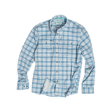 Poncho Outdoors Men's Original Flannel in Blue Bison pattern