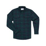 Poncho Outdoors Men's Original Flannel in Cascade front view angle
